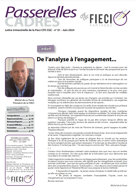 Passerelles Cadres 61 – De l’analyse à l’engagement…