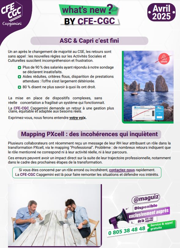 Un an après le changement de majorité au CSE, les retours sont sans appel : les nouvelles règles sur les Activités Sociales et Culturelles suscitent incompréhension et frustration.